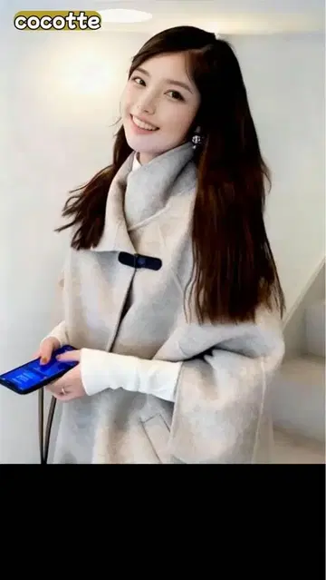 성숙/러블리 케이프 코트