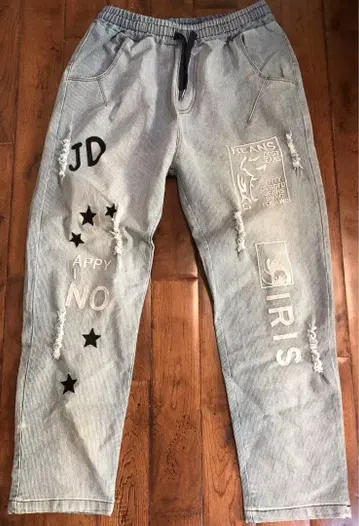 새상품급 자수 케이스리 이지 팬츠