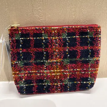 페이 라 클리어 라벨 파우치 타탄 무드