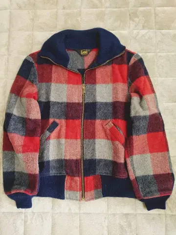 Lee 울 체크 자켓