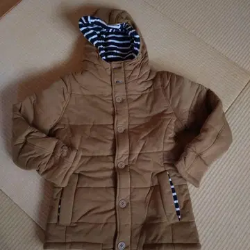 남성용 브라운 자켓 M 사이즈 스트라이프 안감