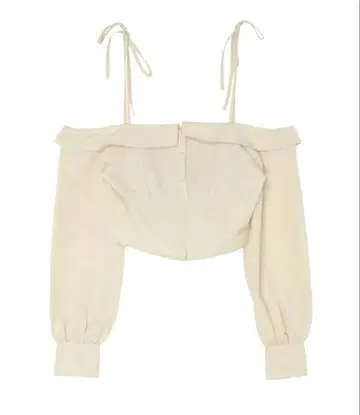 EATME 리본 숄더 오프숄더 블라우스