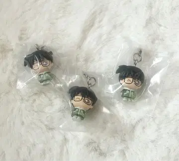 [새상품 미개봉] 명탐정 코난 키링 마스코트 코난 3개 세트