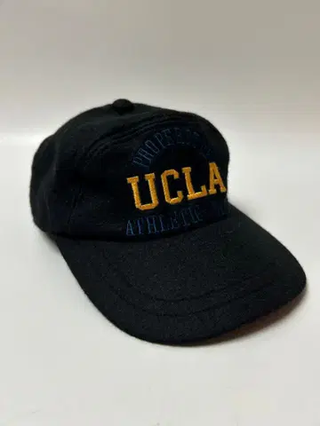 UCLA 캡 블랙 울 혼방