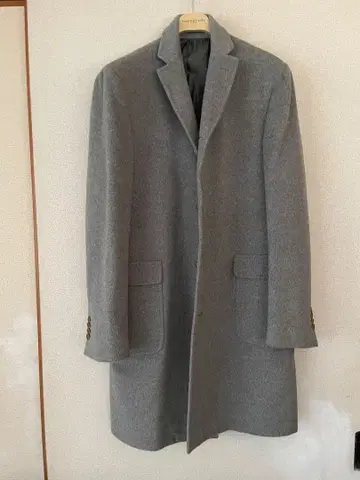 Nationality 그레이 체스터 코트 울 혼방 50 이탈리아제