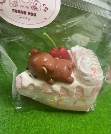 물 느낌 탱글탱글 곰 숏케이크 스퀴즈