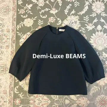 컨디션 최상 데미룩스 빔즈 돌먼 슬리브 니트 풀오버 블랙 36