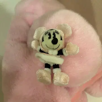 미니 귀 달린 폼폼 모자 핑크