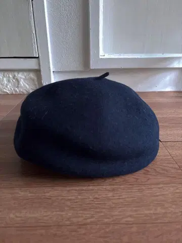 미사용 새상품 일본제 시게마츠 울 베레모 네이비