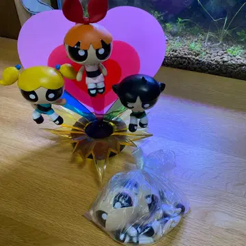 파워퍼프걸 피규어 부속품 포함