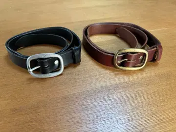 가죽 벨트 2개 세트 블랙과 브라운