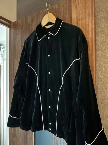 JieDa VELVET PATCH WESTERN SHIRT