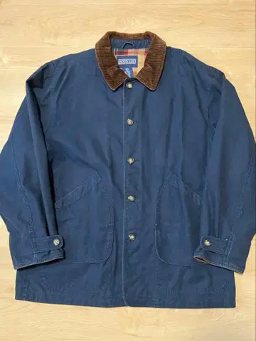 LANDS'END 랜즈엔드 헌팅 재킷 옷깃, 소매 코듀로이