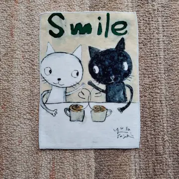 미사용 새상품 이오리 smile 타월 손수건