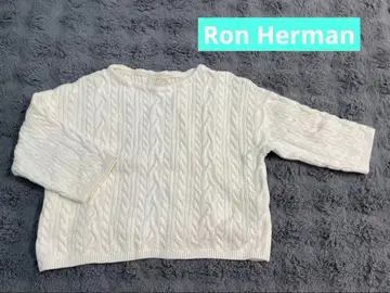 론 헤르만 손뜨개질 케이블 니트 스웨터 화이트 S 코튼