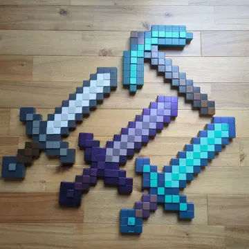 Minecraft 스틱형 검 4개 세트