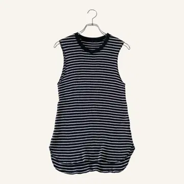 SLOBE IENA 슬로브 이에나 니트 블랙 면 슬리브리스 일본제