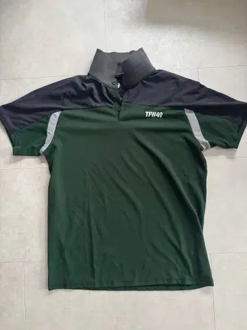 TFW49 피케 셔츠 XL 다크 그린/블랙
