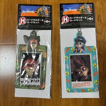 주토피아 카드 홀더 & 카드 세트 Happy 복권 닉 주디