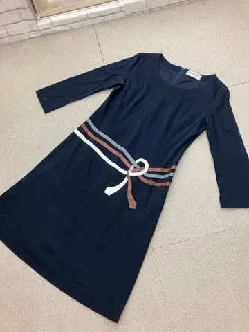 ( K11611 ) 로베르타 디 카메리노 프린트 원피스 네이비 9