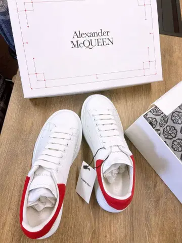 새상품 Alexander McQueen 스니커즈 화이트/레드