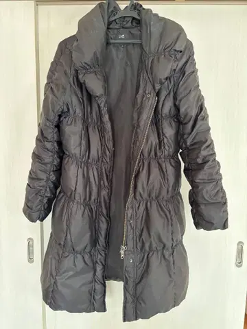 23구 다운 코트 블랙 롱 다운 자켓