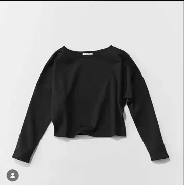 SLONE 숙녀의 맨투맨 블랙