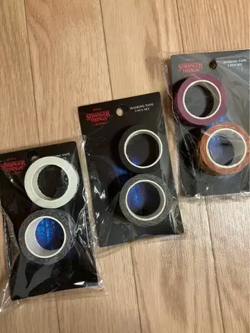 미개봉 새상품 쓰리코인즈 기묘한 이야기 마스킹 테이프 3개 세트