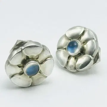 GEORG JENSEN 36 문스톤 실버 귀찌 925