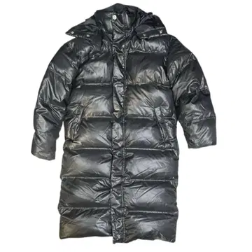 DESCENTE 데상트 블랙 롱 다운 자켓 벤치 코트 M