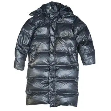 DESCENTE 데상트 블랙 롱 다운 자켓 벤치 코트 M 두꺼운