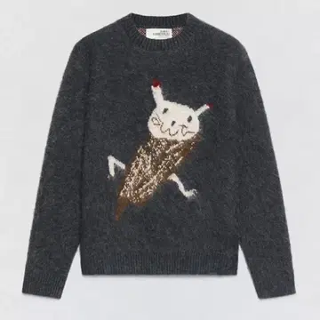 SoshiOtsuki ZARA 브러쉬드 인터샤 니트 S 사이즈