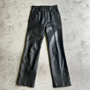 천연 가죽 가죽 팬츠 일본제 다크 그레이 리얼 가죽 구제 의류