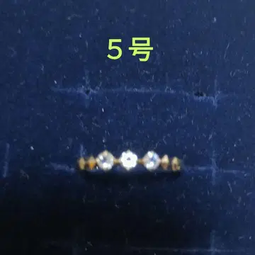 K10 YG 블루문스톤 핑키링