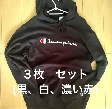Champion 후드티 3색 세트