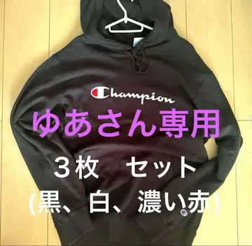 Champion 후드티 3색 세트
