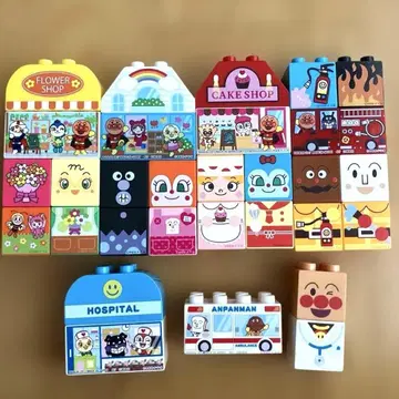 호빵맨 블록 라보 세트