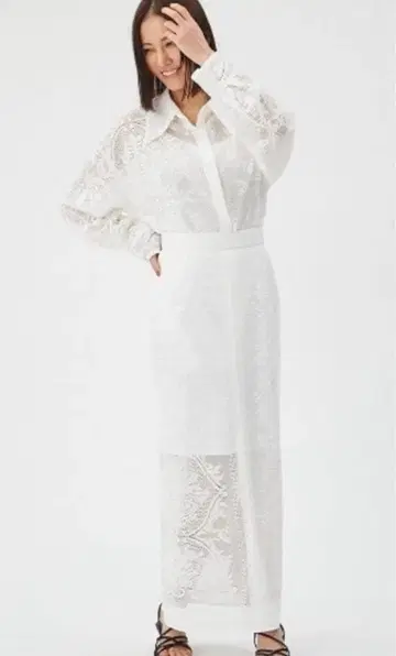 FRAY I.D 오너먼트 패널 레이스 스커트 새상품 프레이 아이디