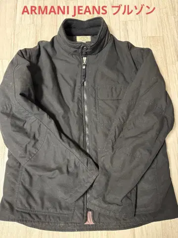 9만 엔 ARMANI JEANS 블루종 블랙 XL