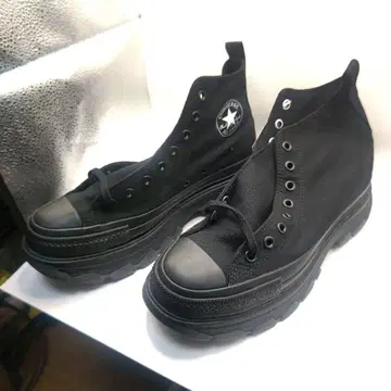 컨버스 올스타 블랙 하이컷 볼륨 밑창 통굽 트렉 웨이브