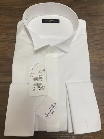 AOKI ANNIVERSAIRE 윙카라 드레스 셔츠 L 사이즈