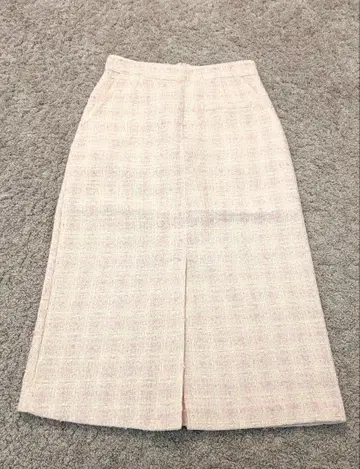 [택 포함 새상품] Vantia 트위드 스커트 핑크 S