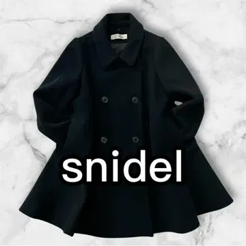 snidel A라인 더블 버튼 코트 플레어 코트 피코트풍 코트