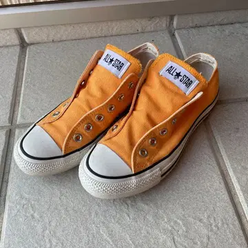 컨버스 올스타 오렌지 캔버스 슬립온
