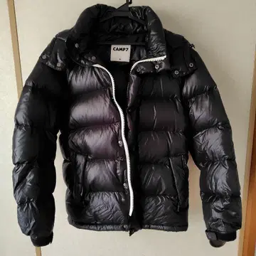 CAMP7 블랙 다운 자켓 S