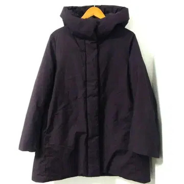 유니클로 하이브리드 다운 숏코트 와인 A라인 M UNIQLO