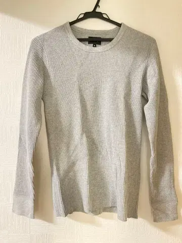 [ 새상품 ] BEAMS M 그레이 와플 긴팔 티셔츠