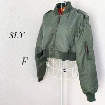 [ SLY ] 밀리터리 크롭 MA-1 자켓 아우터 ap1654