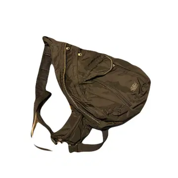 다크 그레이 나일론 숄더백