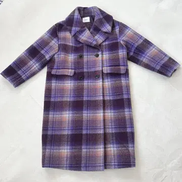 그라데이션 체크 무루아 체스터 코트 롱 코트 MURUA